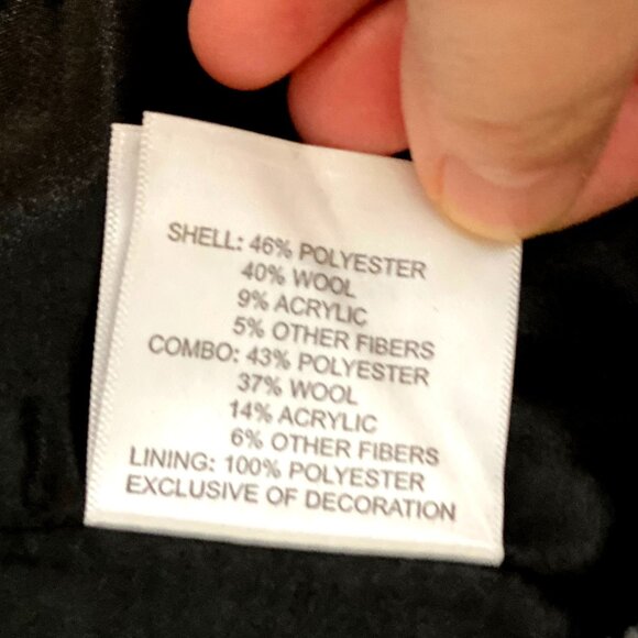 NWT LAUNDRY by Shelli Segal Women's Poly-Wool Dress Coat Suit, BLACK/GRAY, S - Picture 5 of 5